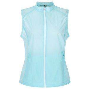 샵앤) 여성 하이넥 메쉬 민소매 등산 바람막이 조끼 DD-WVS-20419-민트