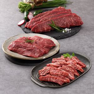 [작심밀도]더드림 미국산 초이스 살치살, 부채살, 갈비살 / 총 1.2kg