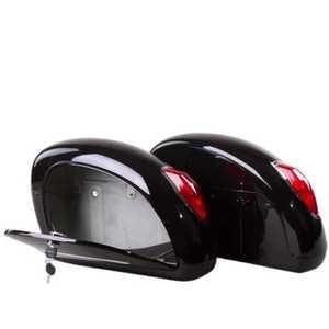 오토바이 사이드백 사이드박스 리어백 스쿠터 사이드 블랙 페어+특수 브래킷