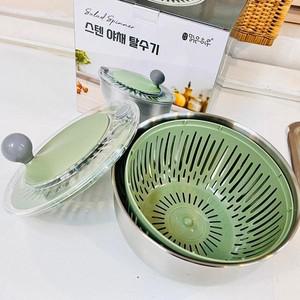 가정용 회전 채소 탈수기 1p 스피너 야채 나물 샐러드 음식 오이 물빠짐 오이지 4.5L