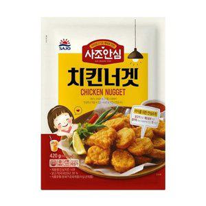 고품질 사조 안심 치킨너겟 420g X 2개(냉동) 간단 주부 (WFHT6WI)