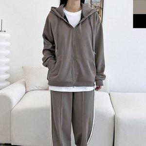 [기타]고품질 여자 빅사이즈 후드 집업 테잎 운동복 세트 1P 커플룩 커플운동복 커플츄리닝 (WFHVXXU)