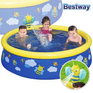 BW 30007 원형 분수단지 물놀이 에어 풀장 옐로우