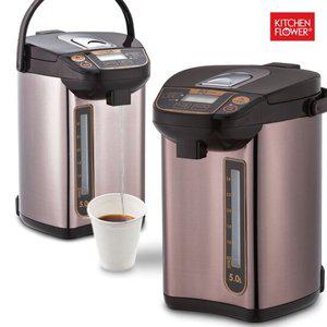 키친플라워 5L 대용량 빅 스마트 보온포트 5L 무선 전기 티 포트 분유포트 전기주전자