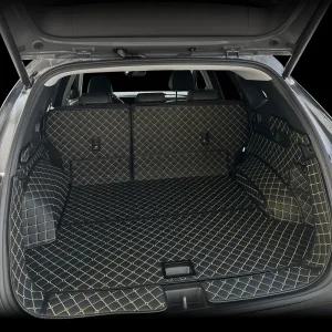 투싼 NX4 자동차 트렁크매트 퀼팅 가죽 사이드 풀커버