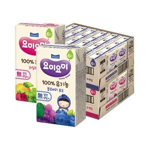 매일 요미요미 유기농주스 과일믹스+블루베리포도 125ml 48팩