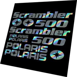 Polaris Scrambler 500 스노우보드 데칼 스티커 세트