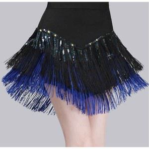 3단 라인댄스수술치마 라인댄스복하의 여성 수술 라틴 수술치마