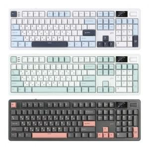 지클릭커 WK107 타란튤라 무선 블루투스 기계식 키보드 화이트 마린 (제주바다 45g)