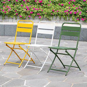 [공간미가구]헤이유 접이식 의자 테라스 정원 카페 커피숍 공원 인테리어 비치 철재 업소 폴딩 간이 휴대