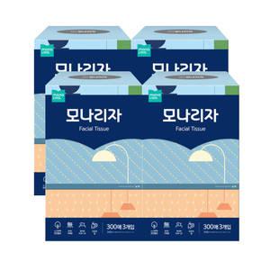 모나리자 아로마향 300매 3입 2+2개 총12개 향기나는 퍼퓸 각티슈 미용티슈