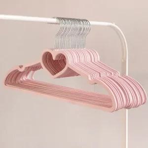 [10개세트] 비나 하트 논슬립 플라스틱 옷걸이 행거