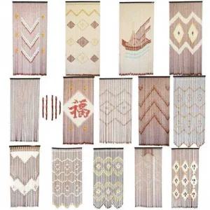 대나무발 커튼 현관발 문발 침실 식당 비즈 복고풍 현관 창문발
