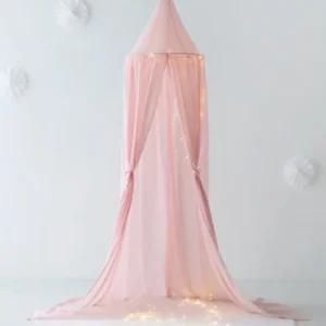 마켓비 침대 캐노피 텐트 커튼 공주 아이방 여아 핑크