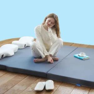 누보레 탄탄한 토퍼매트리스 접이식 침대 바닥 3단 수면매트 일반형 7cm MS(멀티싱글)