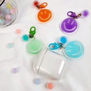 bob 구슬 스마일 키링 에어팟호환 투명 젤리케이스 Airpods 1세대 2세대 무선 유선 에어팟프로2