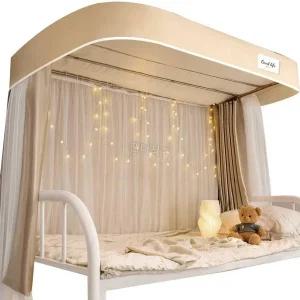 커튼 이층 모기장 가림막 침대 암막 기숙사 텐트 캐노피