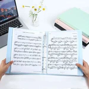 A4 4공 클리어 악보파일 20매 LMCF-0102화일 클리어파일 바인더 A4클리어화일 파