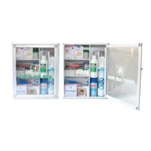 38221 AL벽걸이구급함 350x140x420mm 중대형 산업안전 윤활 소방안전 구급상자