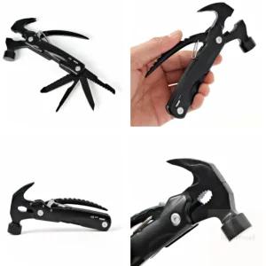 HM 휴대용 소형망치 캠핑용접이식칼 공구멀티툴