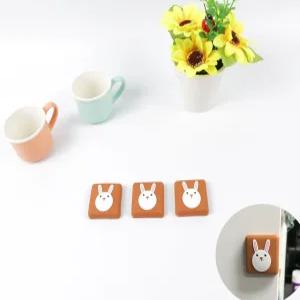 토끼형 문손잡이 쿠션 벽스탑퍼 보호패드