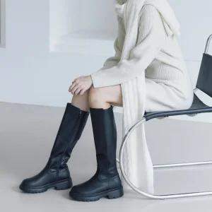 엠.무크 아르코 소가죽 캐주얼 롱부츠 블랙 516523703AA