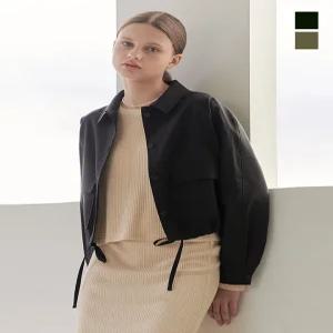 [원더플레이스][더블유스탠다드(W STANDARD)] 아웃 포켓 우먼 밑단 스트링 점퍼