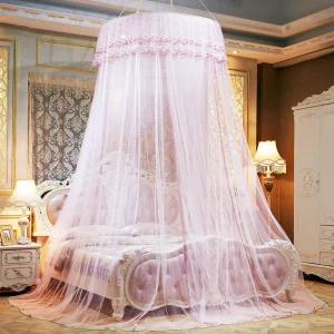 ( 피스 ) 하늘하늘 침대 캐노피 모기장 연핑크 케노피 공주 레이스 여름 천장 천정 실내 방충망
