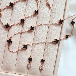 901M 미니 크로버 귀걸이 목걸이 팔찌 리본귀걸이