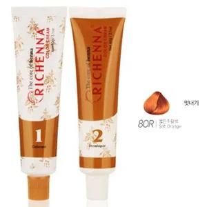 헤나추출물 부드러운향 헤어 염색약 80R 밝은 오렌지-WA82573