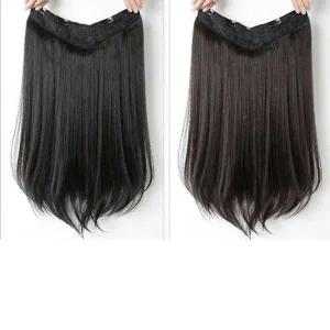 스트레이트 u자 똑딱이 헤어피스 반가발 풍성한 헤어-WF8C5EC