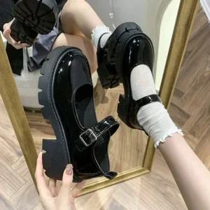 인기상품 여성 캐주얼 메리제인 스트랩 디자인 펌프스 [WBBF7F7_250921]