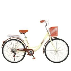 여성 바구니 자전거 클래식 빈티지 26인치 24인치
