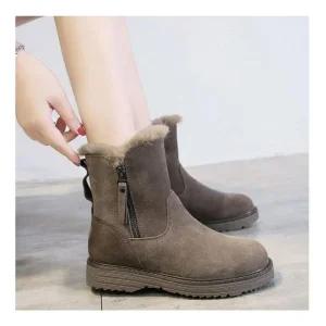 겨울부츠 워커 여성부츠 스웨이드 앵클부츠 포근한 워커힐 여성워커 퍼안감