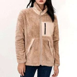 하이넥 후리스 점퍼 레트로 빅포켓 숏청자켓