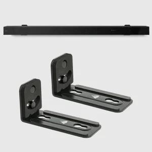 타공형 슬림형 벽걸이 거치대 사운드바 브라켓홈시어터 음향악세서리 스피커 사운드 브라 브라캣