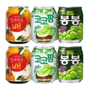 코코팜 포도 봉봉 갈아만든배 238ml x24캔 음료수