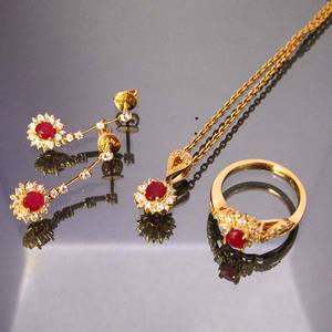 천연루비3종세트/총1.2캐럿/7.2g/예물/H181