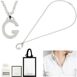 남자 여자 구찌 목걸이 G 로고 펜던트 실버 선물 생일 기념일 남자친구 여자친구