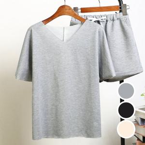 여성 반바지 여자 트레이닝복 빅사이즈 여성의류 반팔티 티 티셔츠 츄리닝 여름