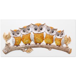 인테리어액자 부엉이친구들(대) 돈들어오는그림 재물 풍수 소품 침실 거실 대형 부조 벽장식 입주 이사선물