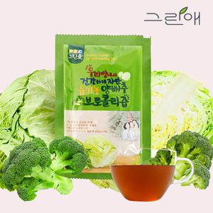 그린애 국내산 유기농 양배추 브로콜리즙 100ml 30팩 1box 