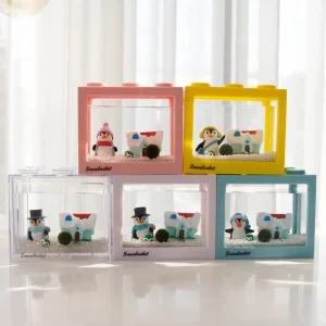 펭귄마을 멜란지옐로우세트 국산 마리모(소) +노란귀마개 펭귄