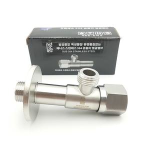 KC인증 고급 SUS304 스텐 관붙이 앵글 밸브 세면기 양변기 씽크대 고압호스 조절호스