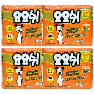 요요쉬패드 중형 30매X4P 강아지 애견패드