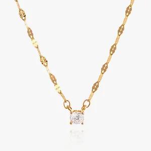 [엘렌쥬얼리]14k 사랑의 앤나 큐빅 금 목걸이