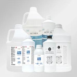 [더블유제약/삼현/정말싫다세균] 소독용 에탄올 83% 250ml 1L 4L 식물성 곡물발효 청소용 가정용 알코올 의약외품
