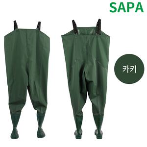 싸파 PVC 가슴장화 네이비 245mm 웨이더 낚시/루어낚시/갯벌/해루질/작업용/바지장화