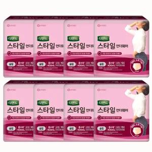 디펜드 스타일 언더웨어 여성 슬림형 중형 10개입 X 8팩 (총80개)