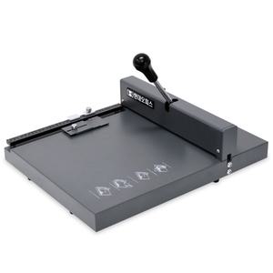 [현대오피스] 수동 오시기+미싱기 HBO-200 A4 오시폭 347mm 3가지오시선 눈금자레일&페이퍼가이드